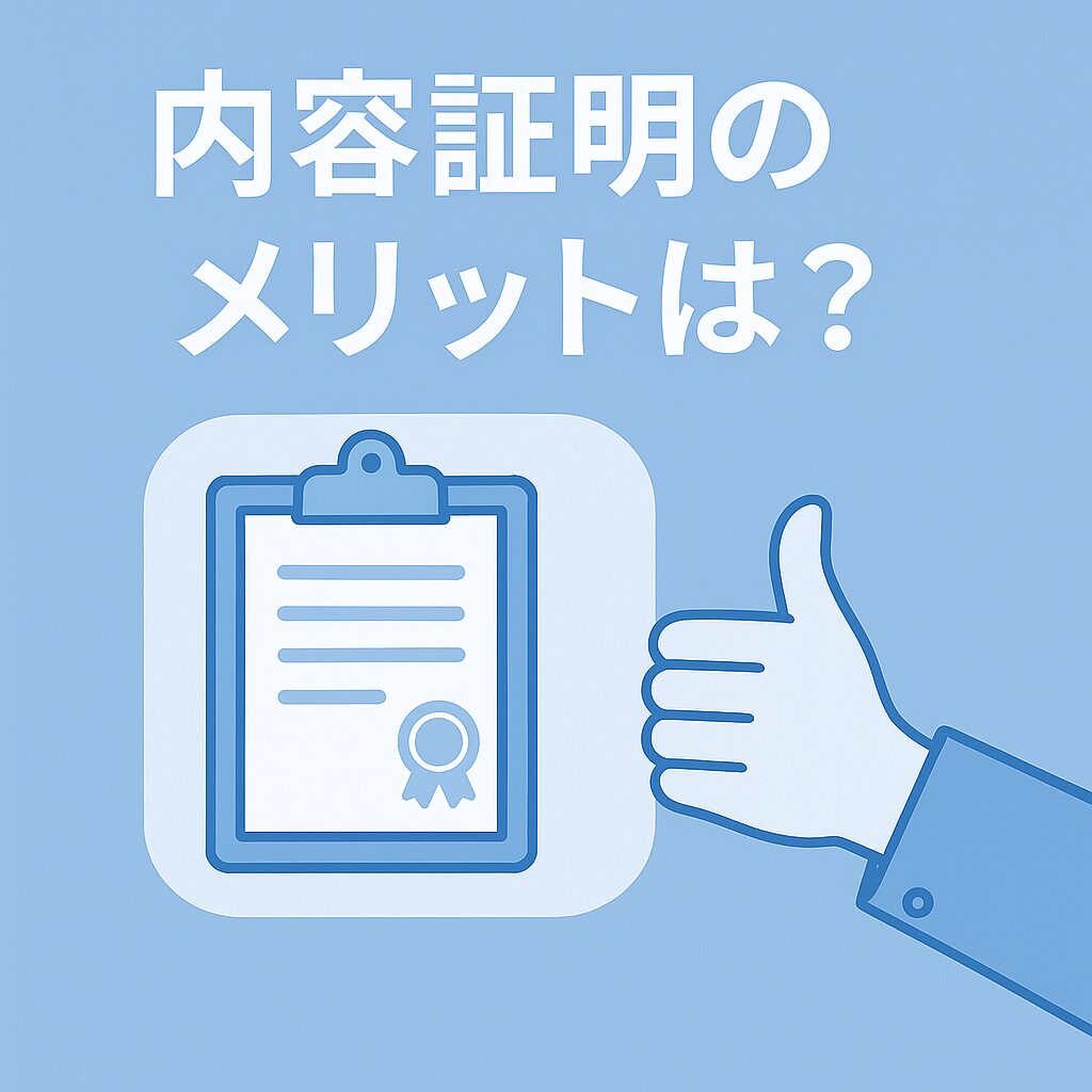 内容証明とは?効力・使い方・送るべきケースを行政書士が解説