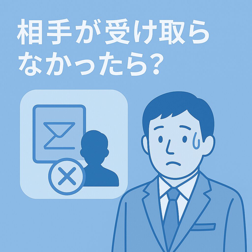 内容証明が相手に届かなかった場合は？