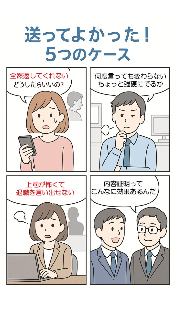 送ってよかった！5つのケース