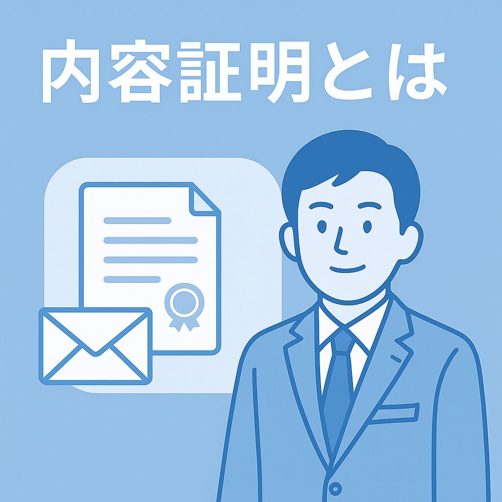 内容証明とは？効力・使い方・送るべきケースを行政書士が解説