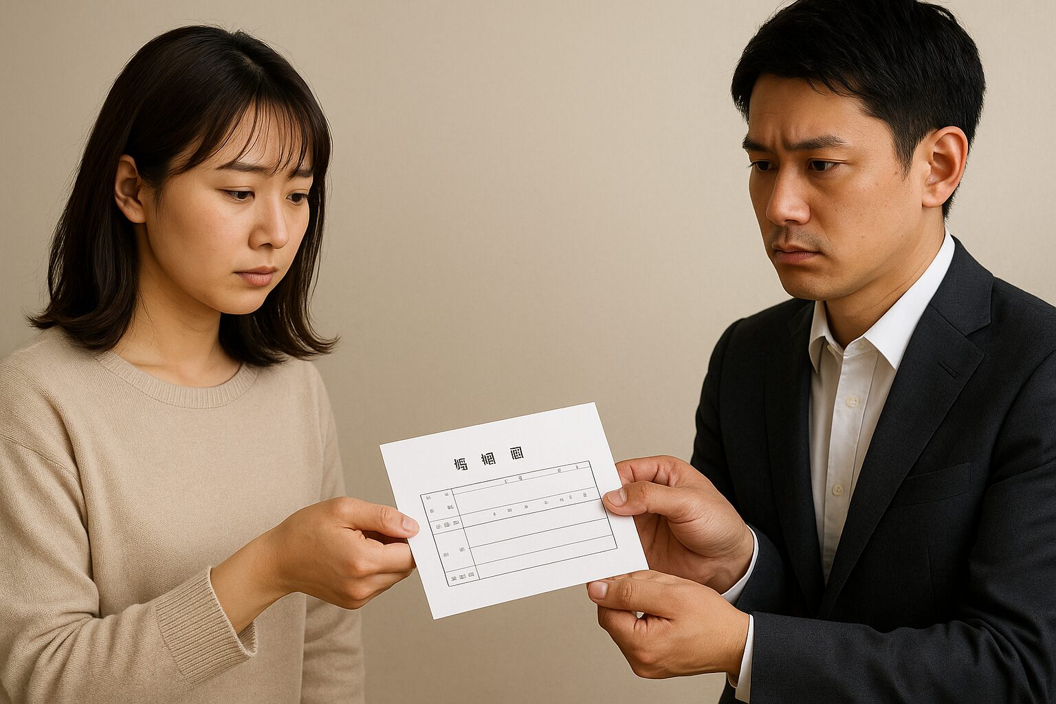 同棲解消後の生活費清算イメージ