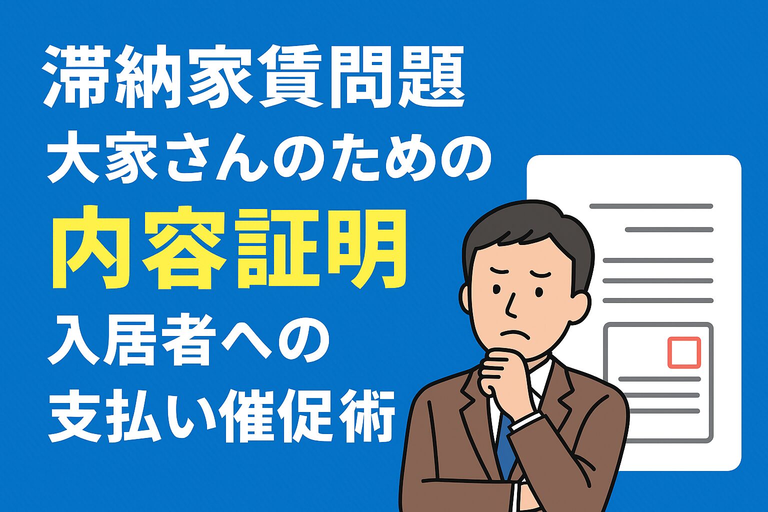 【滞納家賃問題】大家さんのための内容証明！入居者への支払い督促術 内容証明の教科書 