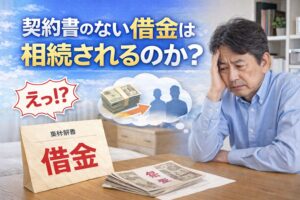 契約書のない借金は相続されるのか?