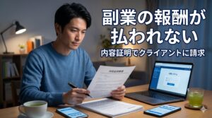 副業の報酬が払われない｜内容証明でクライアントに請求する方法【フリーランス保護法対応・行政書士解説】